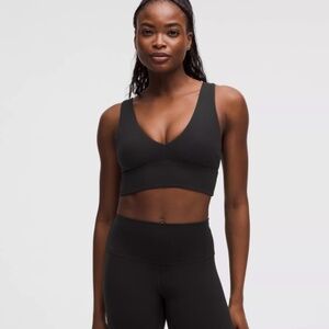Lululemon Align V-Neck Bra Light Support C/D Cup NWT Black Size 8